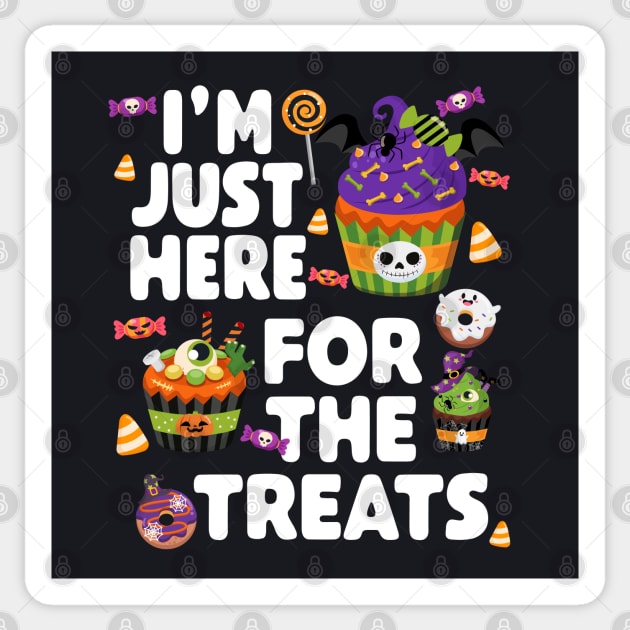 I'm Just Here For The Treats - Halloween Sticker by BDAZ